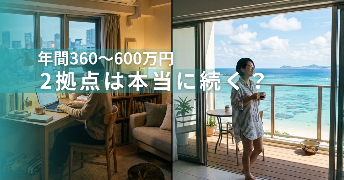年収360~600万円-沖縄の2拠点生活は本当に続く?