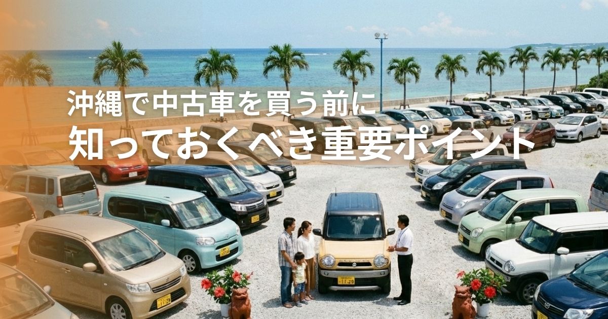 沖縄で中古車を買う前に知っておくべき重要ポイント